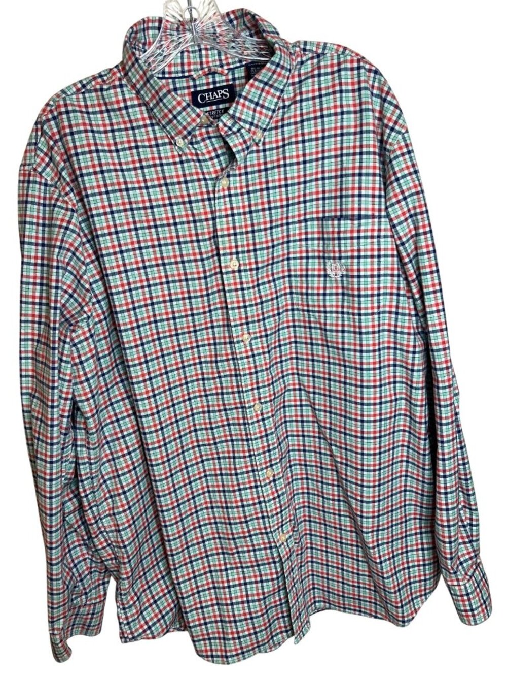 Chaps Racing Red Plaid Shirt